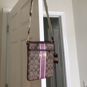 Coach Crossbody Purse - Purple